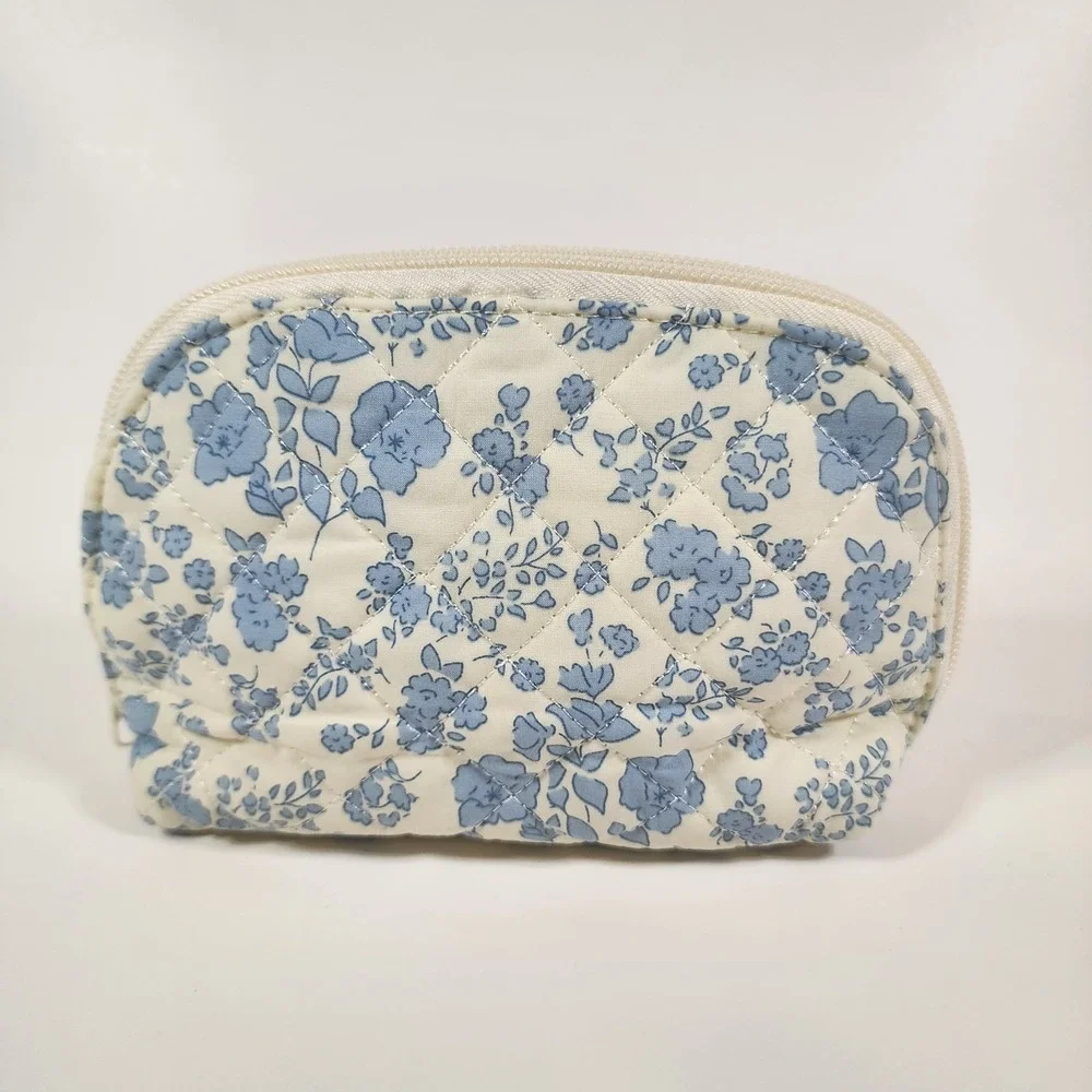Lot of 12 Quilted Floral Cosmetic Bags‎ Makeup Pouches Travel Toiletry Mixed
